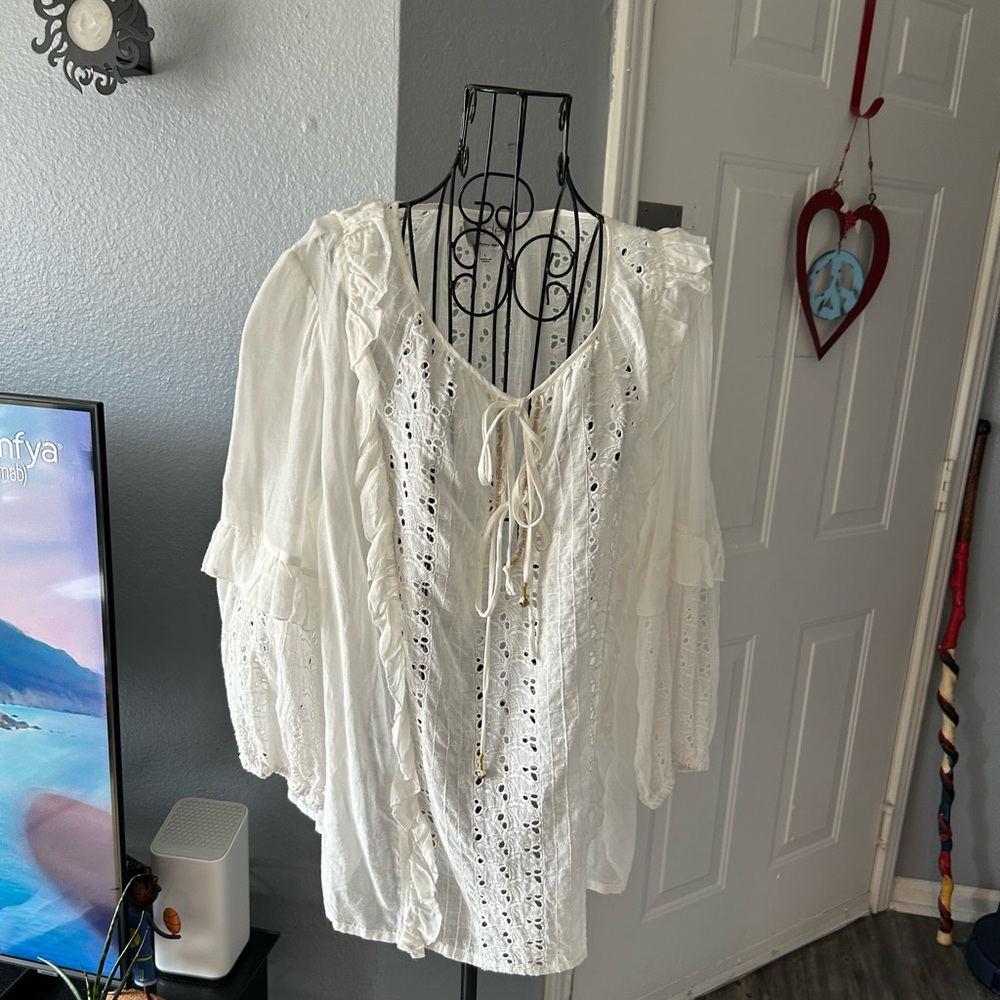 Johnny Was Sarai Ruffle Blouse - Picture 11 of 11